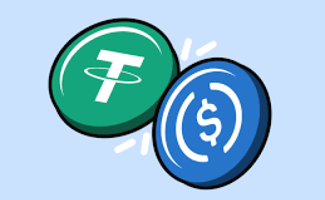 На USDT и USDC приходится 50% объема транзакций среди криптоактивов