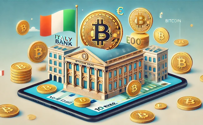Крупнейший банк Италии купил BTC на 1 млн евро