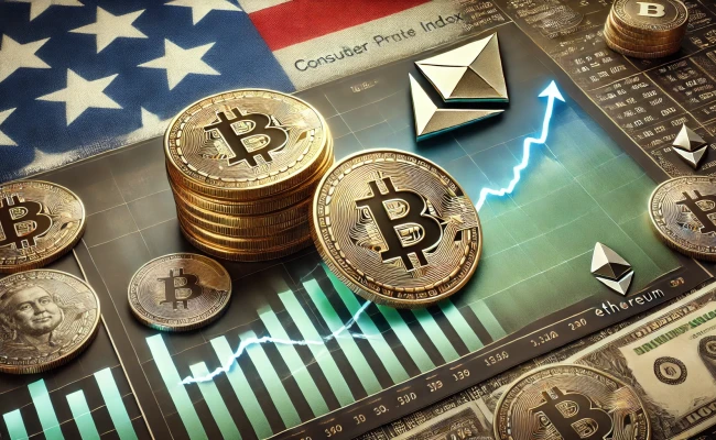 Цена биткоина и эфириума резко выросла после отчета по индексу потребительских цен в США