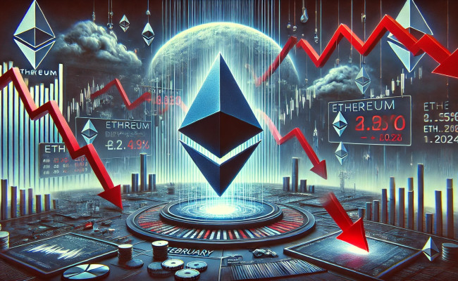 Цена Ethereum (ETH) упала ниже $2400